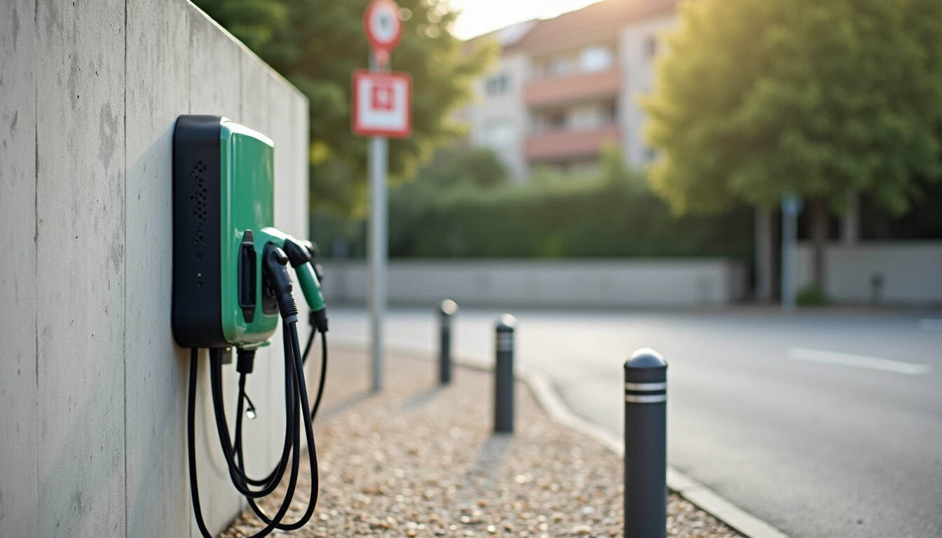 Photo d'une borne de recharge publique située à Masseube