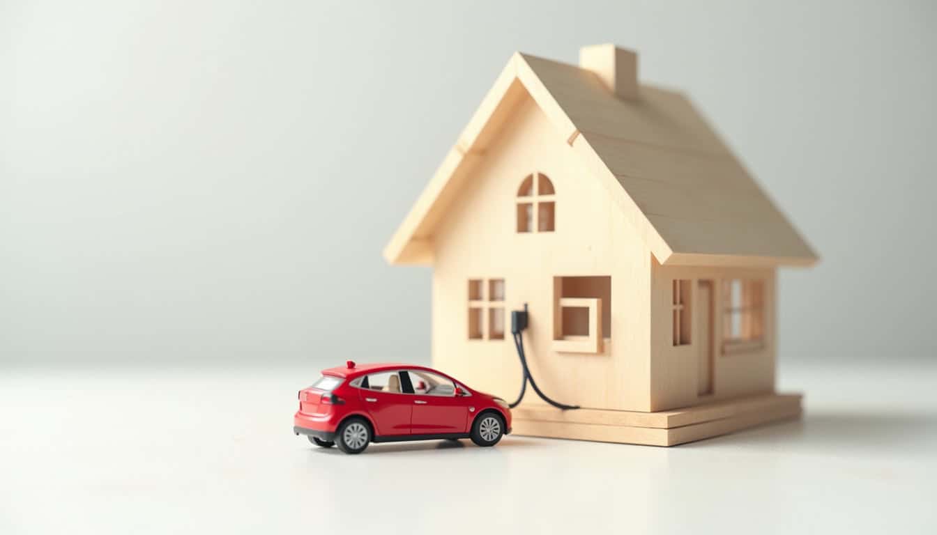 Plan d'installation d'une borne de recharge électrique à Crozon avec câblage et emplacement du tableau électrique