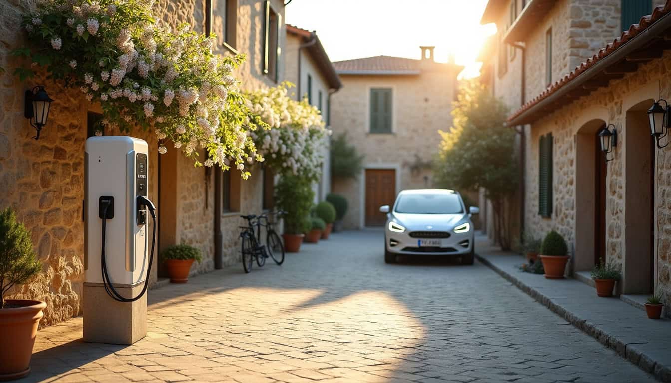 Point de recharge publique pour véhicules électriques à Capendu