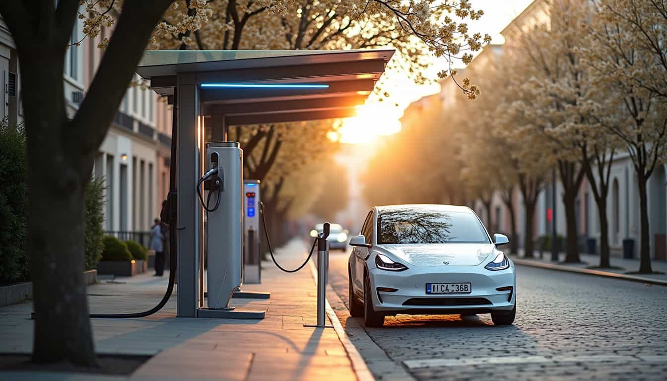 Station de recharge électrique à Hesdin-la-Forêt