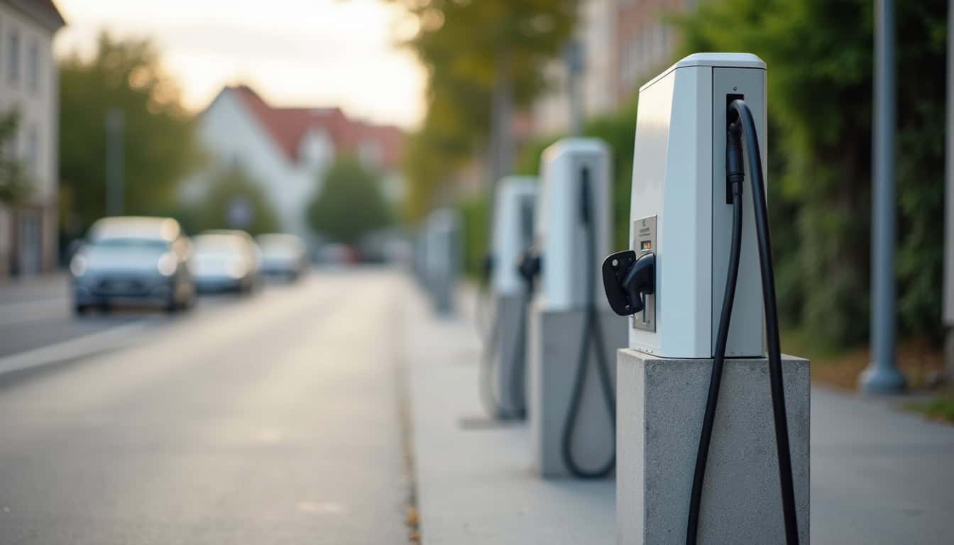 Station de recharge publique à Neuville-en-Ferrain près d