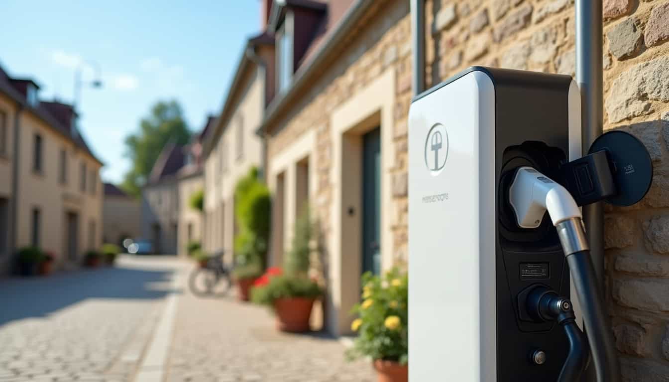 Station de recharge publique pour véhicules électriques à Beaumont-de-Lomagne