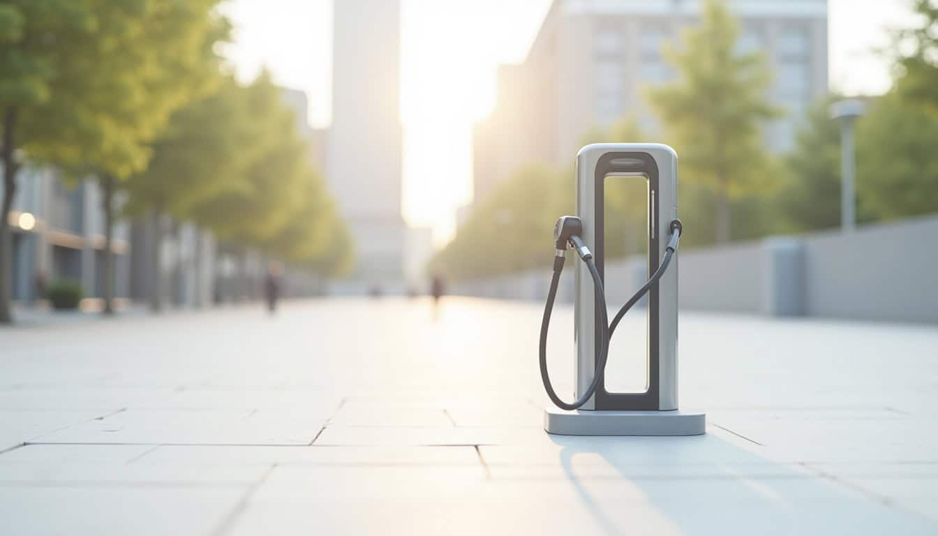 Station de recharge publique pour véhicules électriques à Plancoët