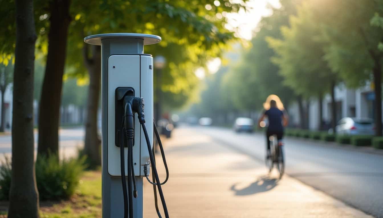 Station de recharge publique sur l’avenue Charles Dickens à Neufchâtel-Hardelot