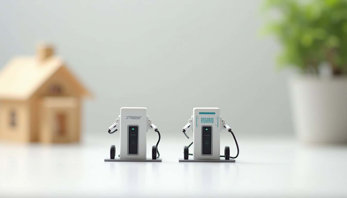 Tableau comparatif des différentes bornes de recharge disponibles à Vicq-sur-Breuilh