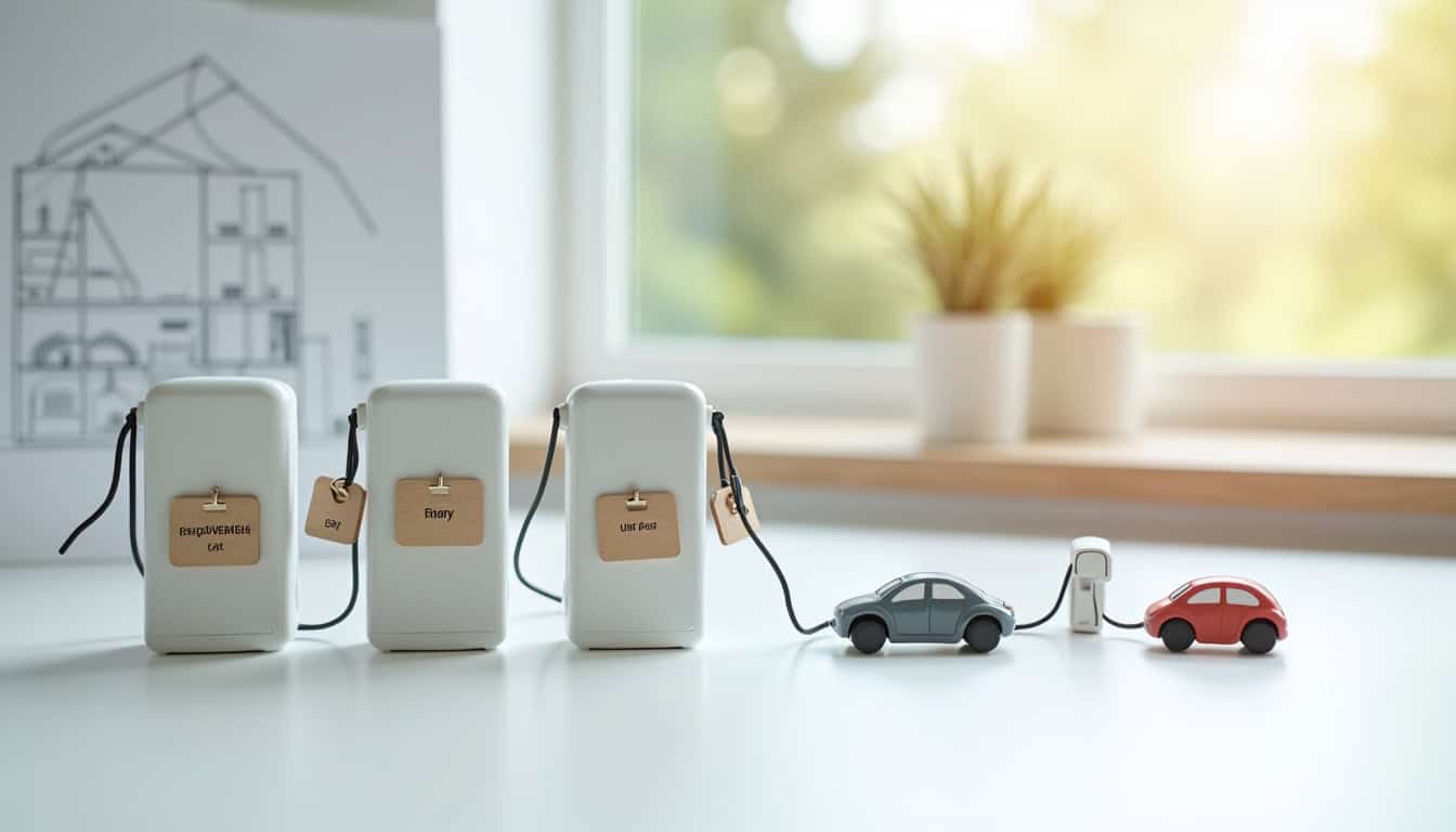 Tableau comparatif des différentes bornes de recharge