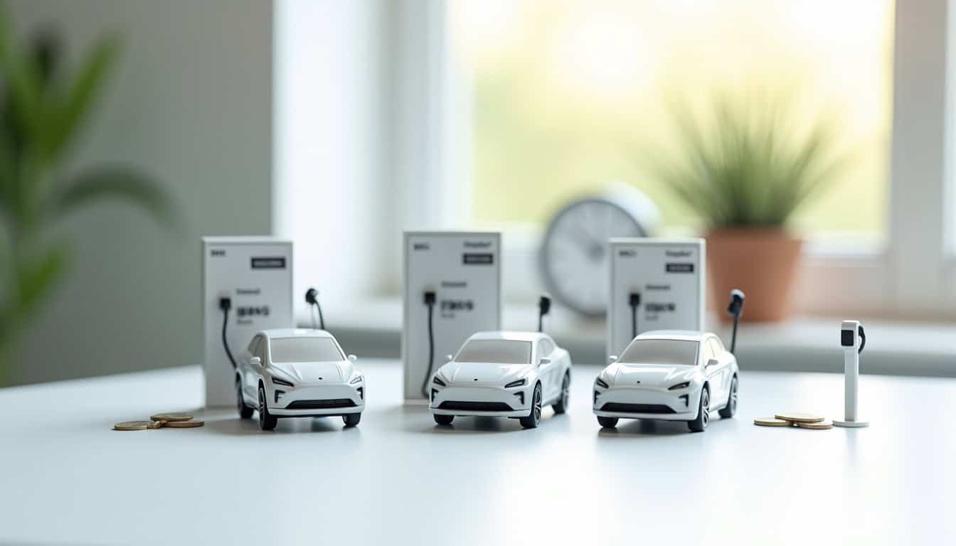 Tableau comparatif des types de bornes de recharge électrique: puissance, coût, temps de recharge