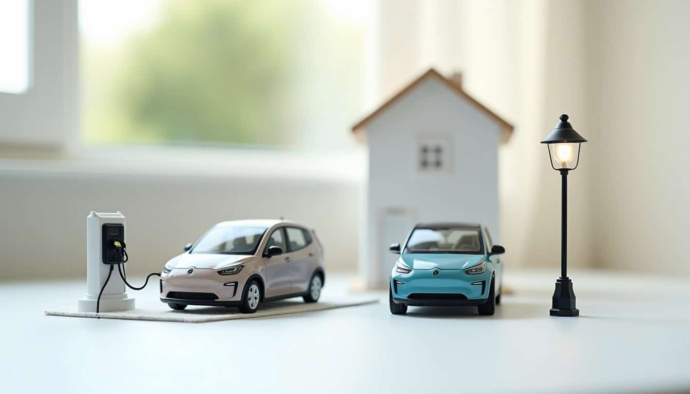 Tableau comparatif entre la recharge domestique et la recharge publique pour véhicules électriques