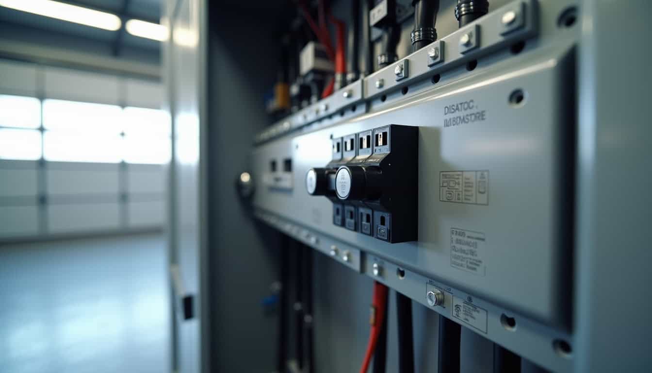 Tableau électrique avec ajout d'un disjoncteur dédié pour la borne de recharge