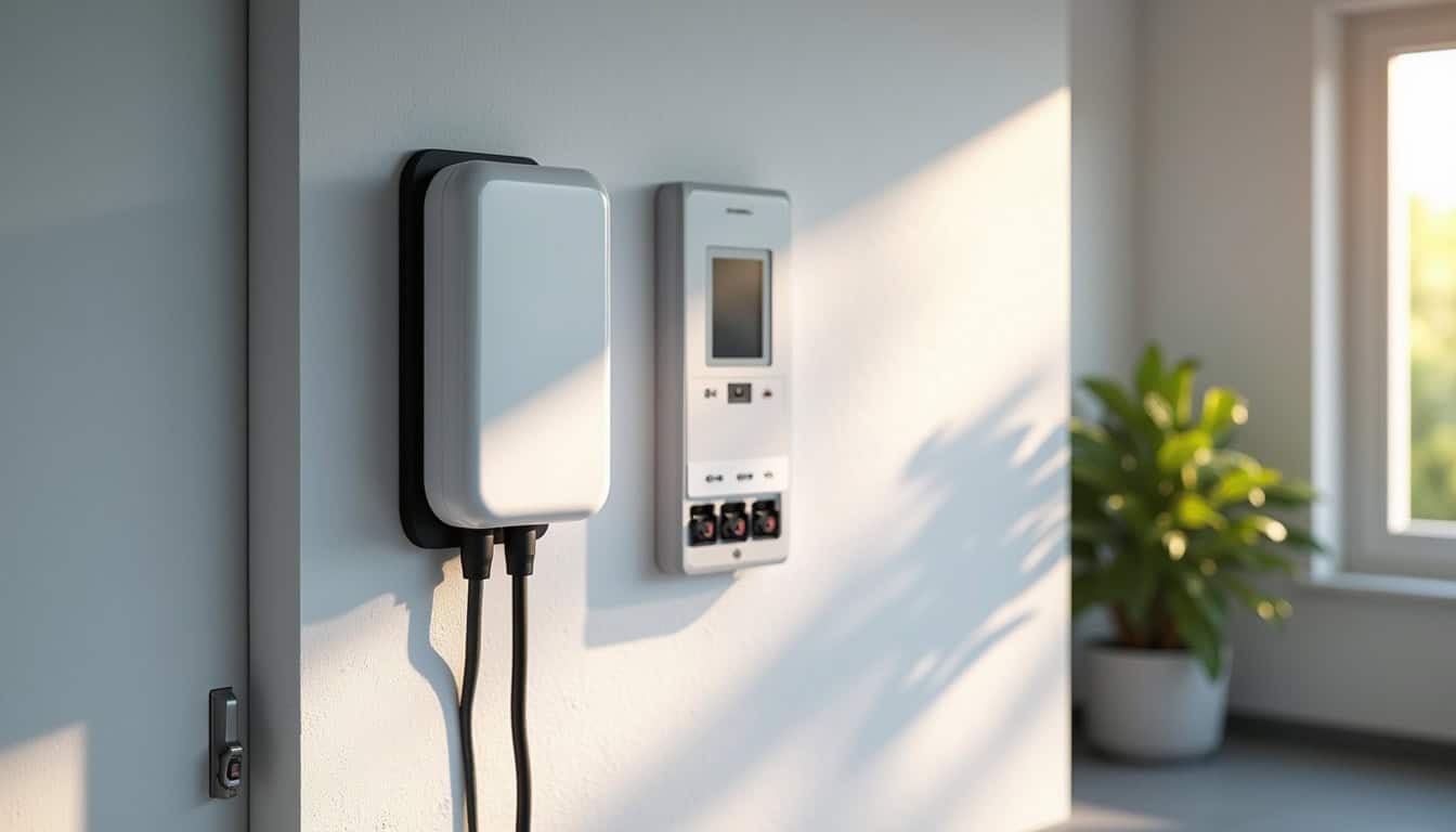 Tableau électrique avec installation d'une borne de recharge électrique à Roannes-Saint-Mary