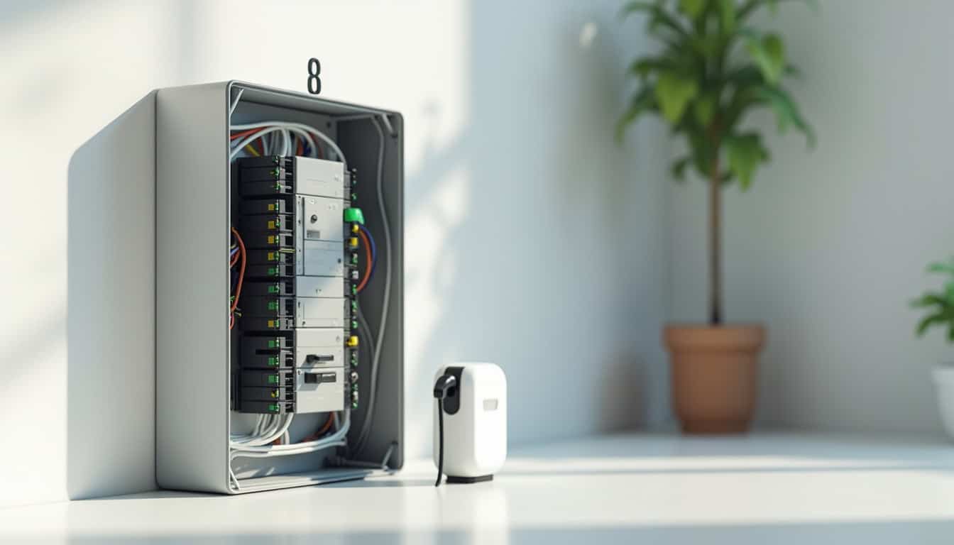 Tableau électrique avec installation d'une borne de recharge