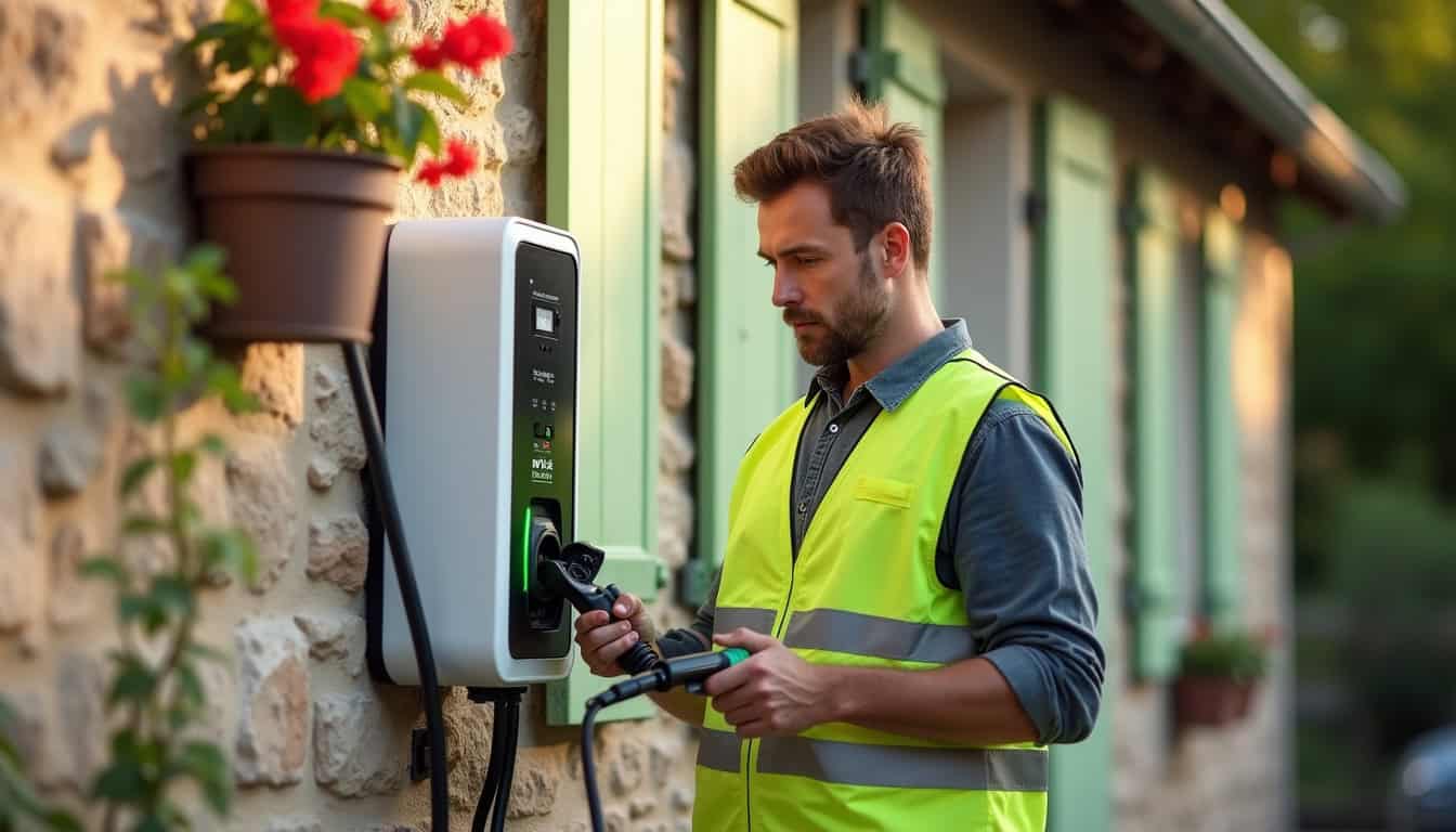 Technicien certifié IRVE en intervention pour l