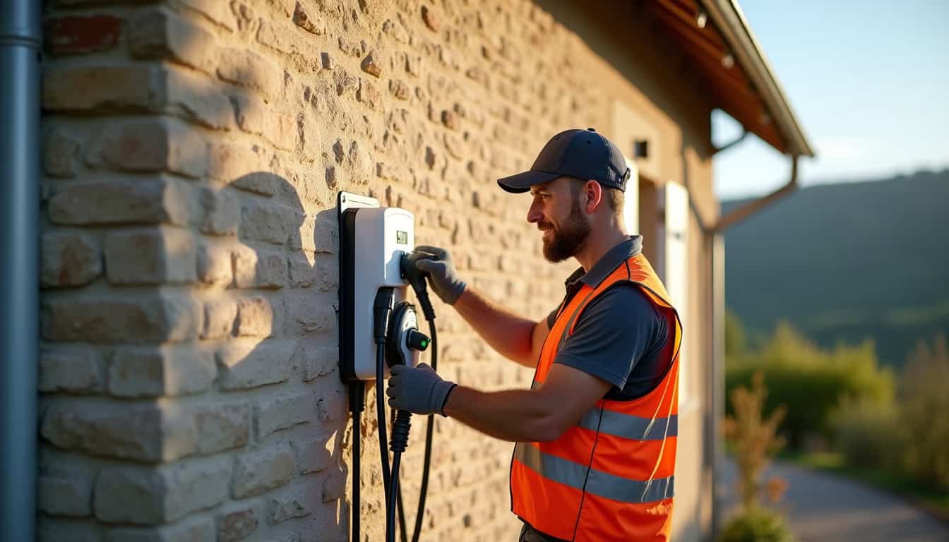 Technicien certifié IRVE en train d