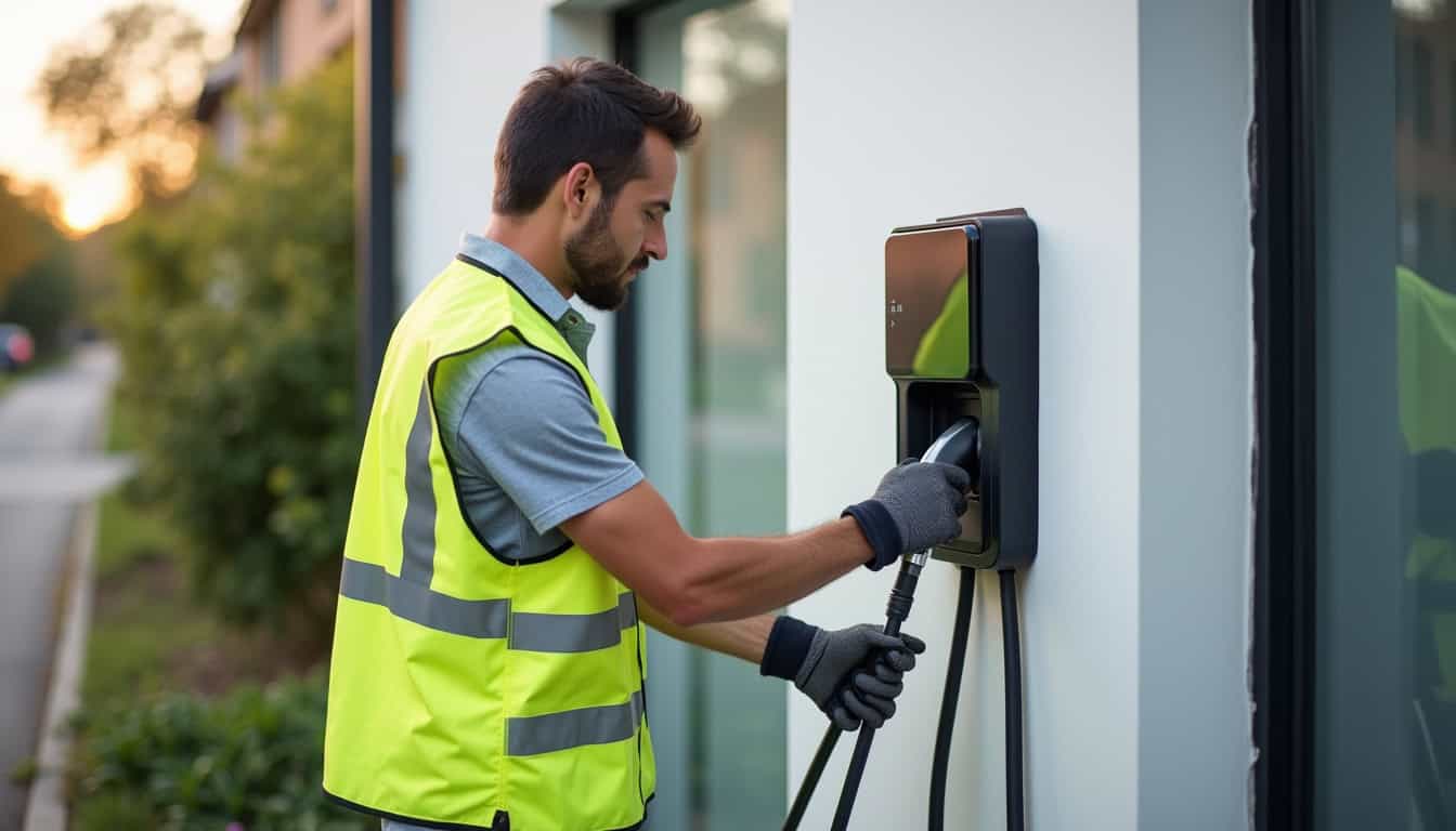 Technicien certifié IRVE en train d