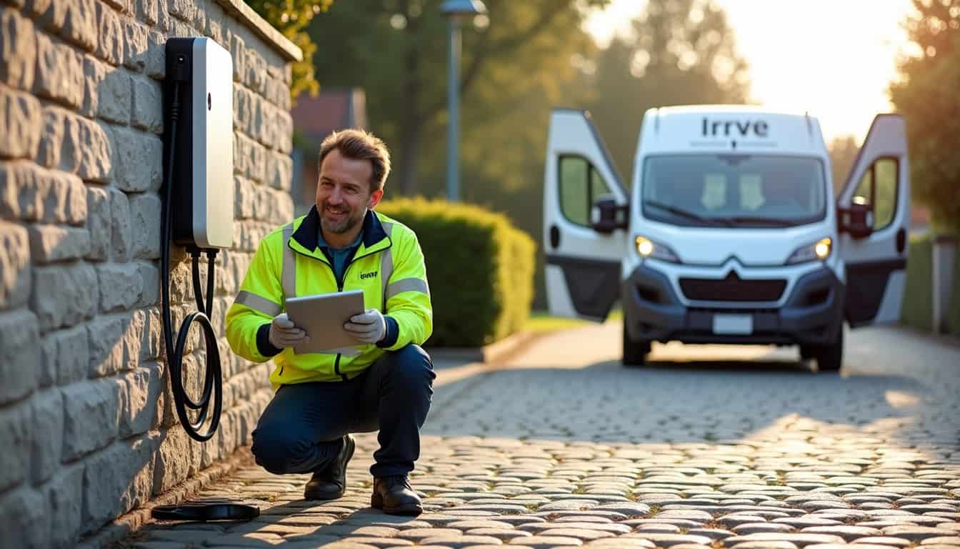 Technicien certifié IRVE en train d