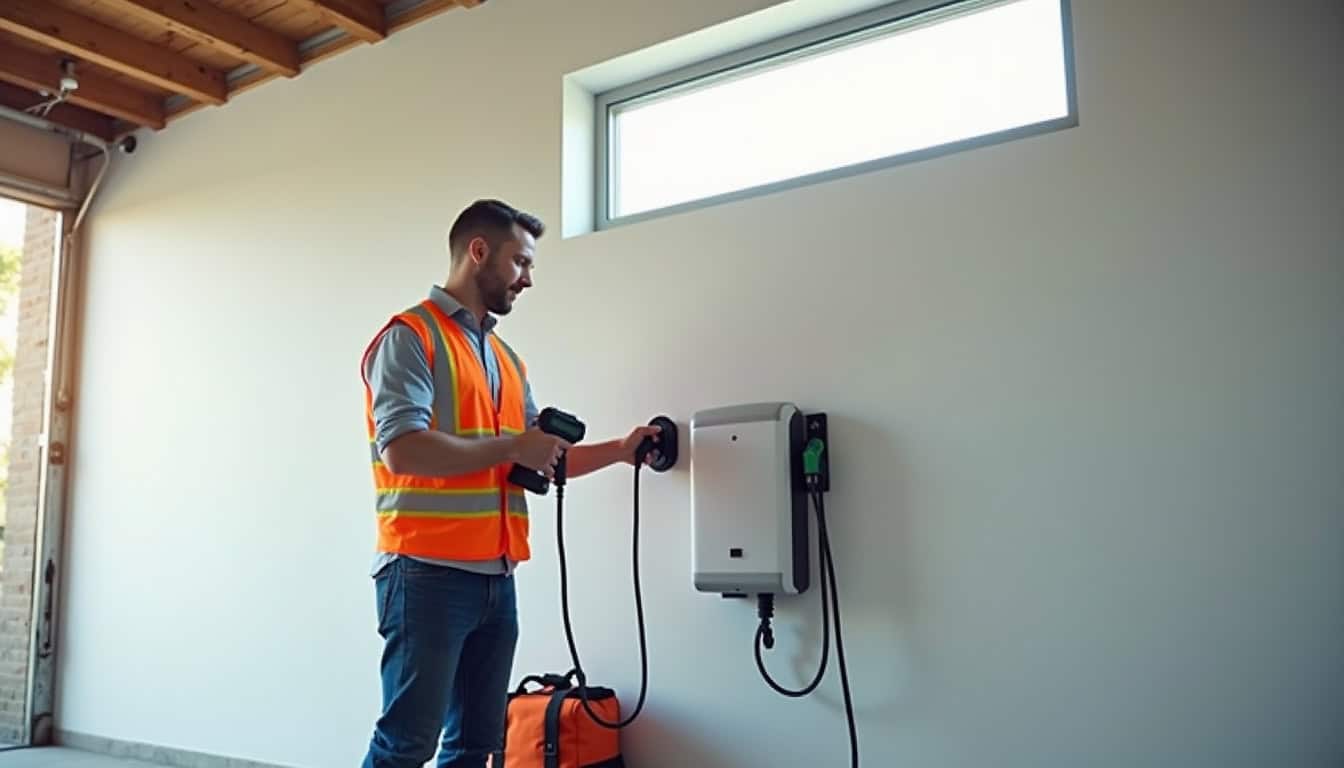 Technicien certifié IRVE en train d