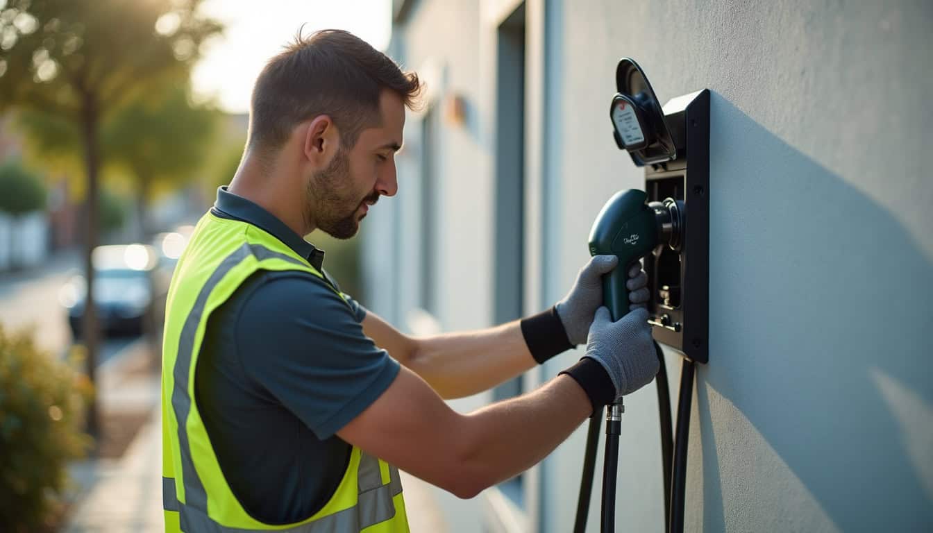 Technicien certifié IRVE en train d