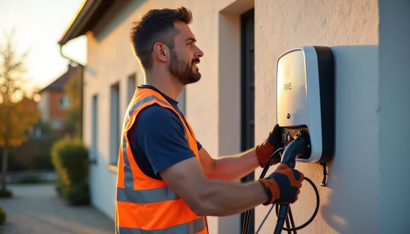 Technicien certifié IRVE en train d