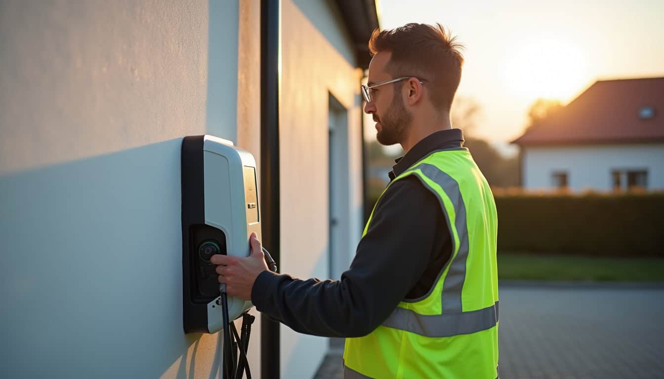 Technicien certifié IRVE en train d