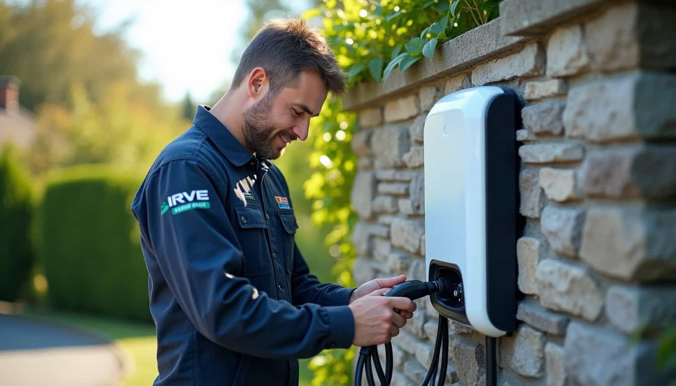 Technicien certifié IRVE en train d