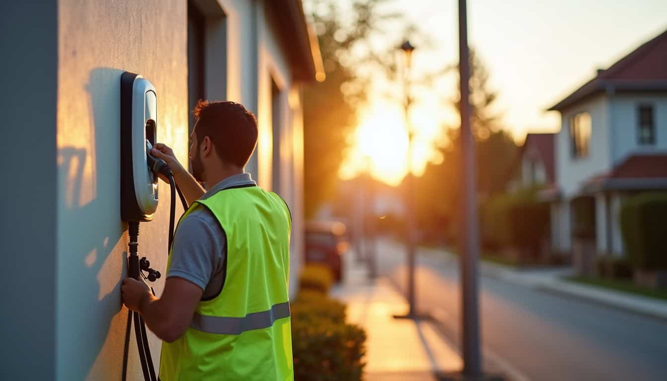Technicien certifié IRVE en train d