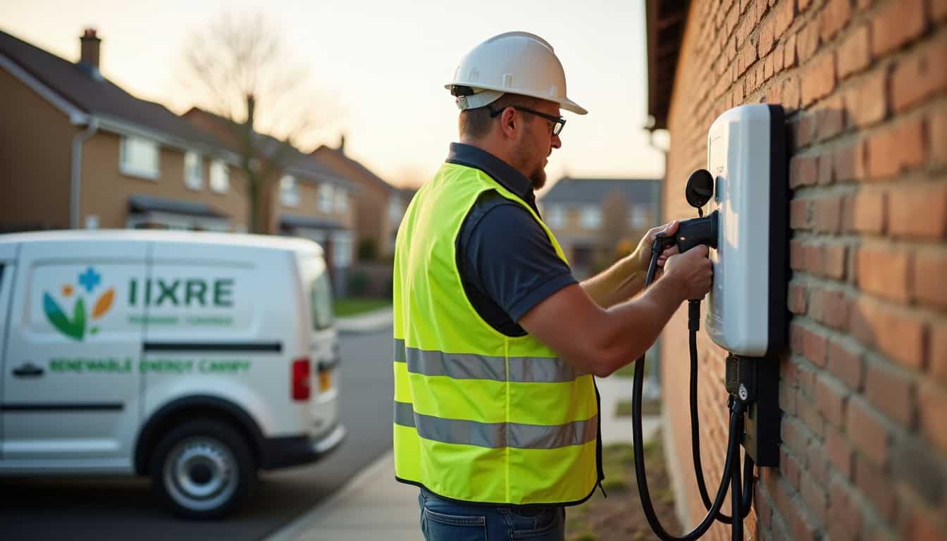 Technicien certifié IRVE en train d
