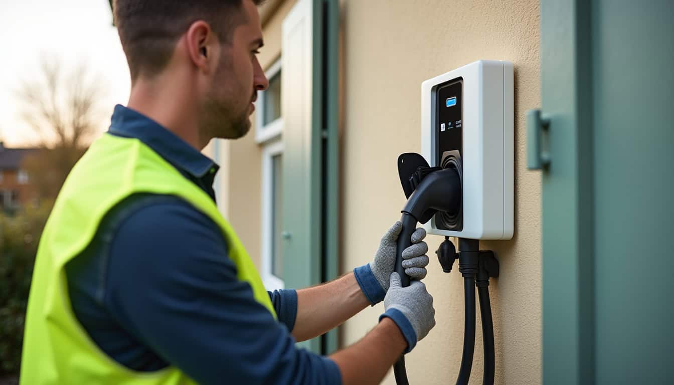 Technicien certifié IRVE en train d
