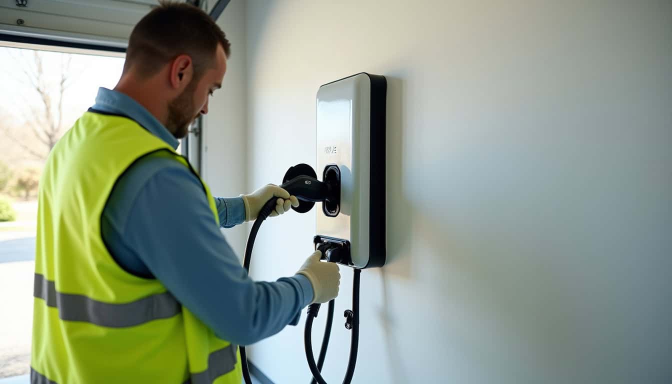 Technicien certifié IRVE en train d
