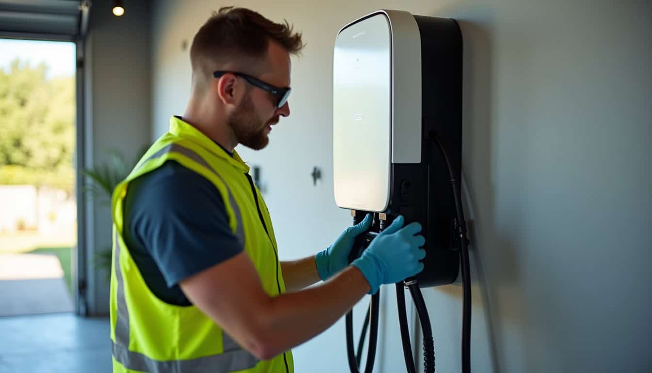 Technicien certifié IRVE en train d