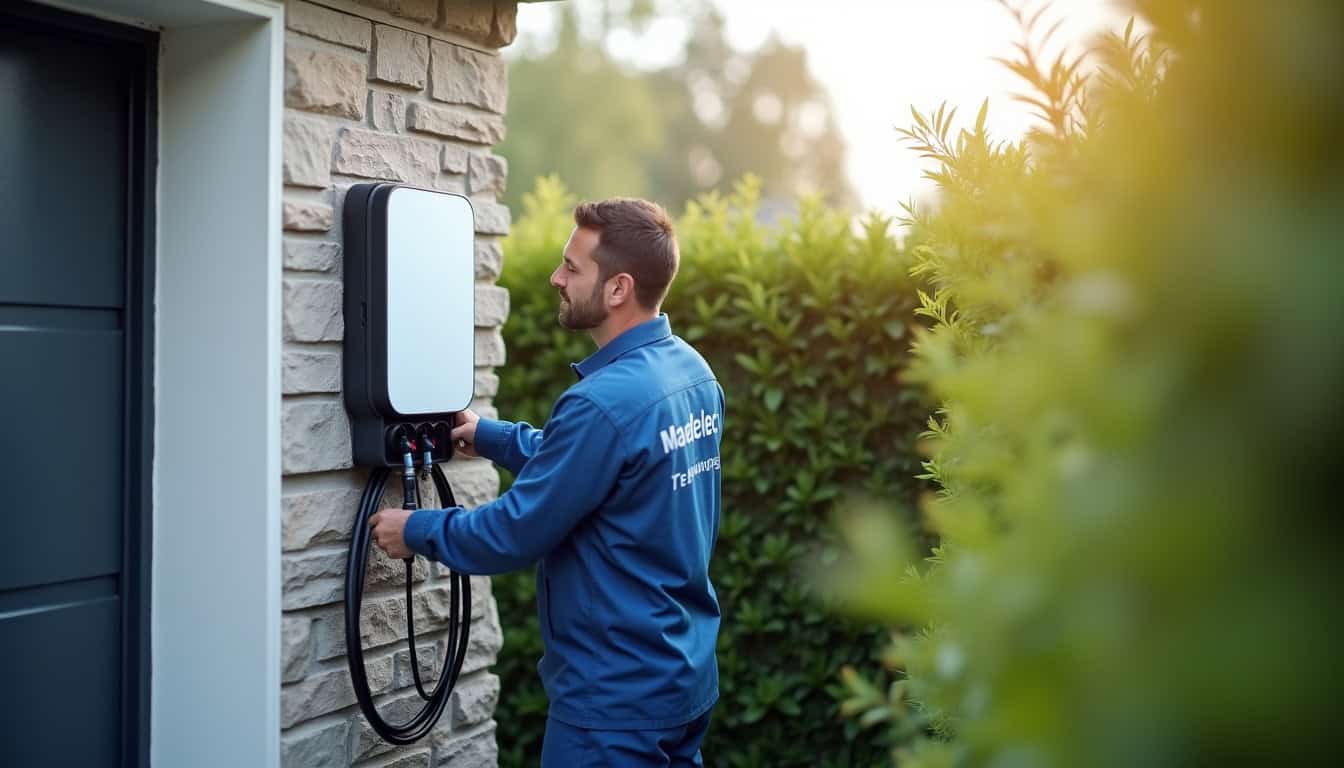 Technicien de Madelec Technologies en intervention pour l