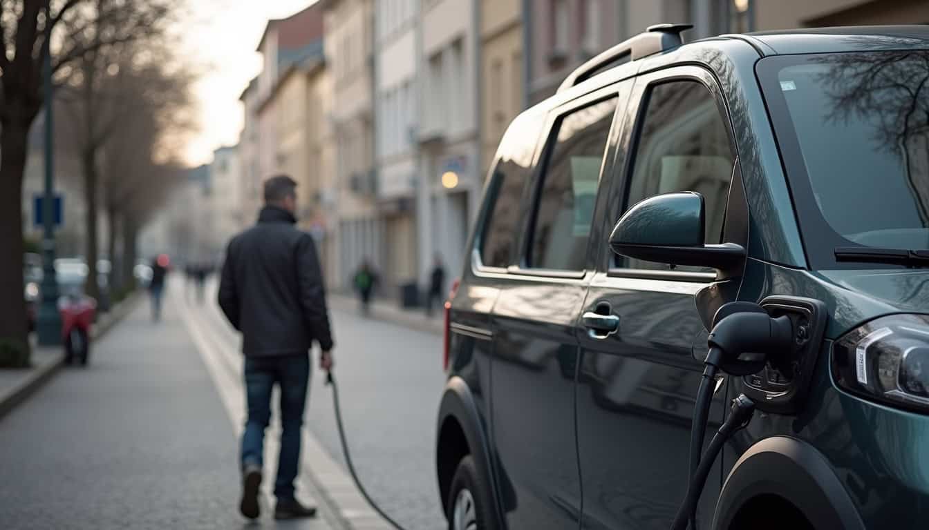 Témoignage d'un habitant de Joux-la-Ville utilisant sa borne de recharge pour voiture électrique