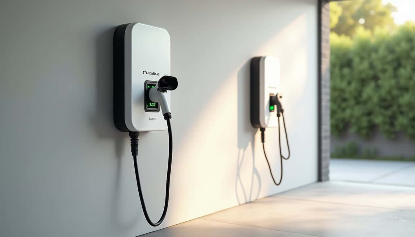 Types de bornes de recharge pour véhicules électriques en installation domestique