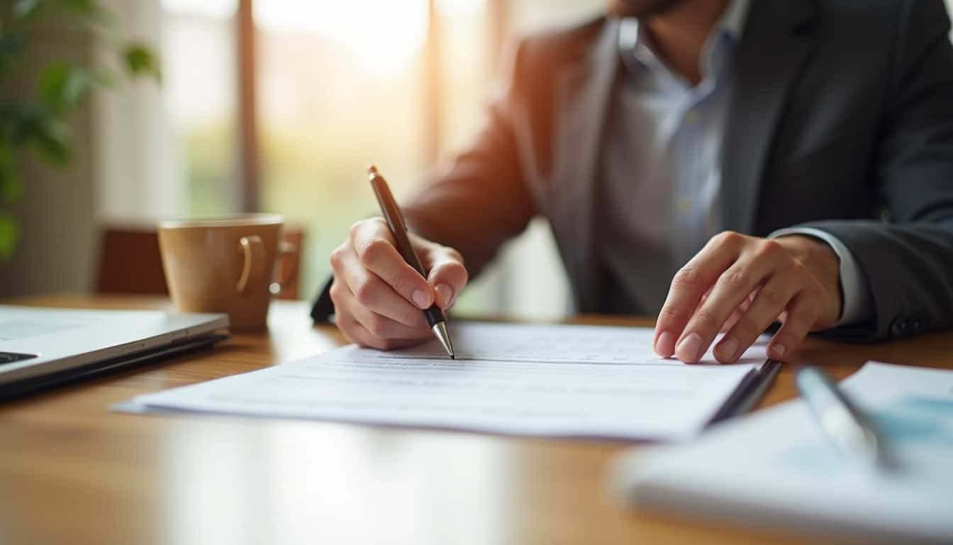Un locataire examine un devis d