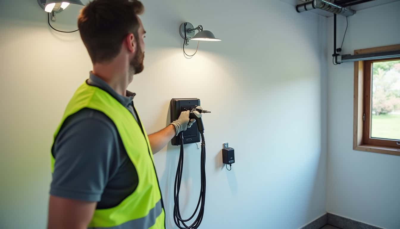 Un technicien certifié IRVE en train d