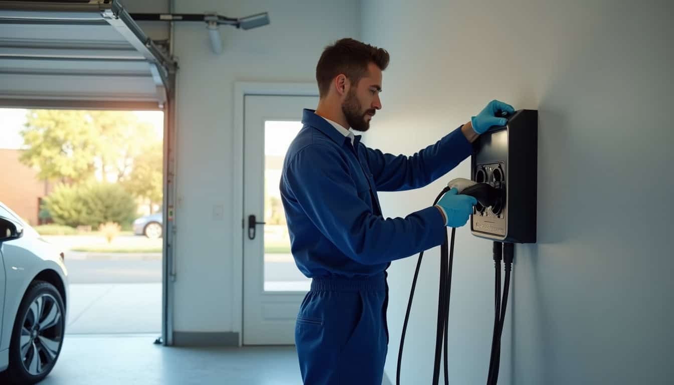 Un technicien en train d