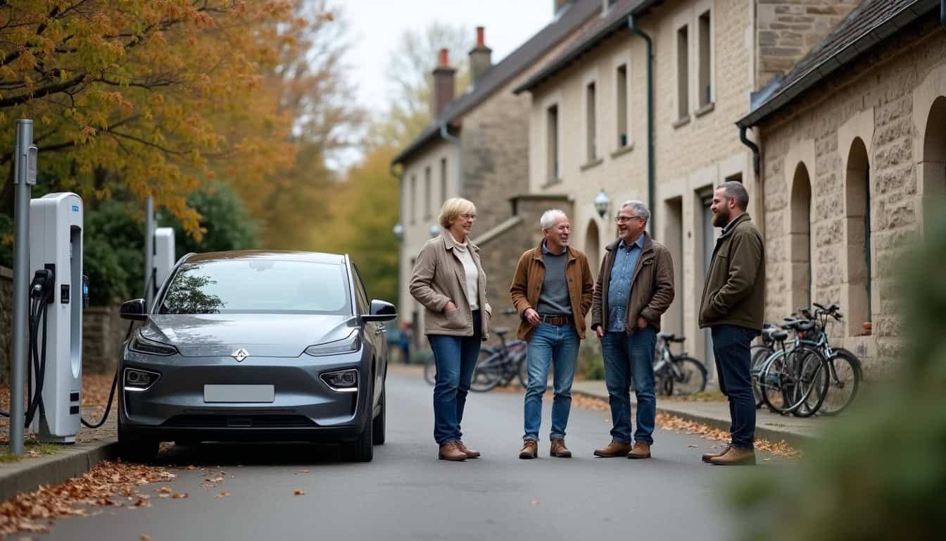 Utilisateurs de bornes électriques à Bellac partageant leur expérience