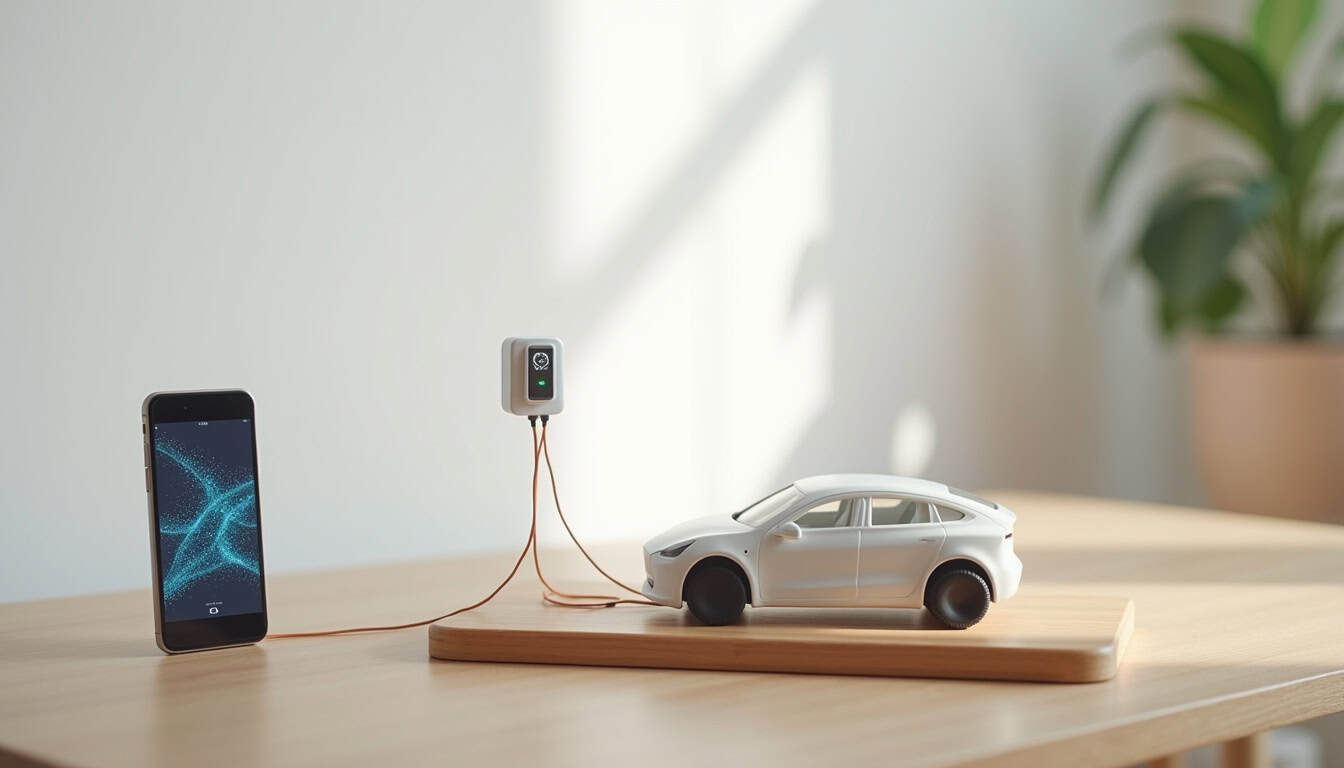 Utilisation d'une application mobile pour piloter une borne de recharge électrique