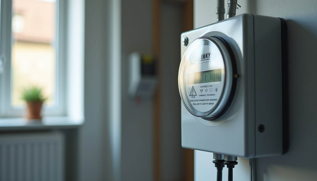 Vérification du tableau électrique et du compteur Linky avant installation d'une borne de recharge à Rodelle