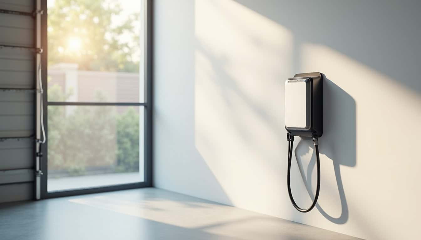 Wallbox de recharge électrique installée à l