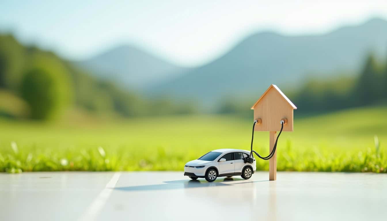 Borne de recharge accélérée installée à Malzieu-Ville par la communauté de communes