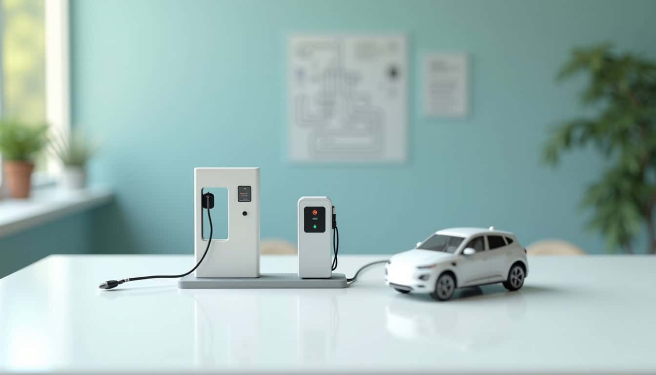 Borne de recharge avec système de délestage intelligent pour éviter les coupures de courant