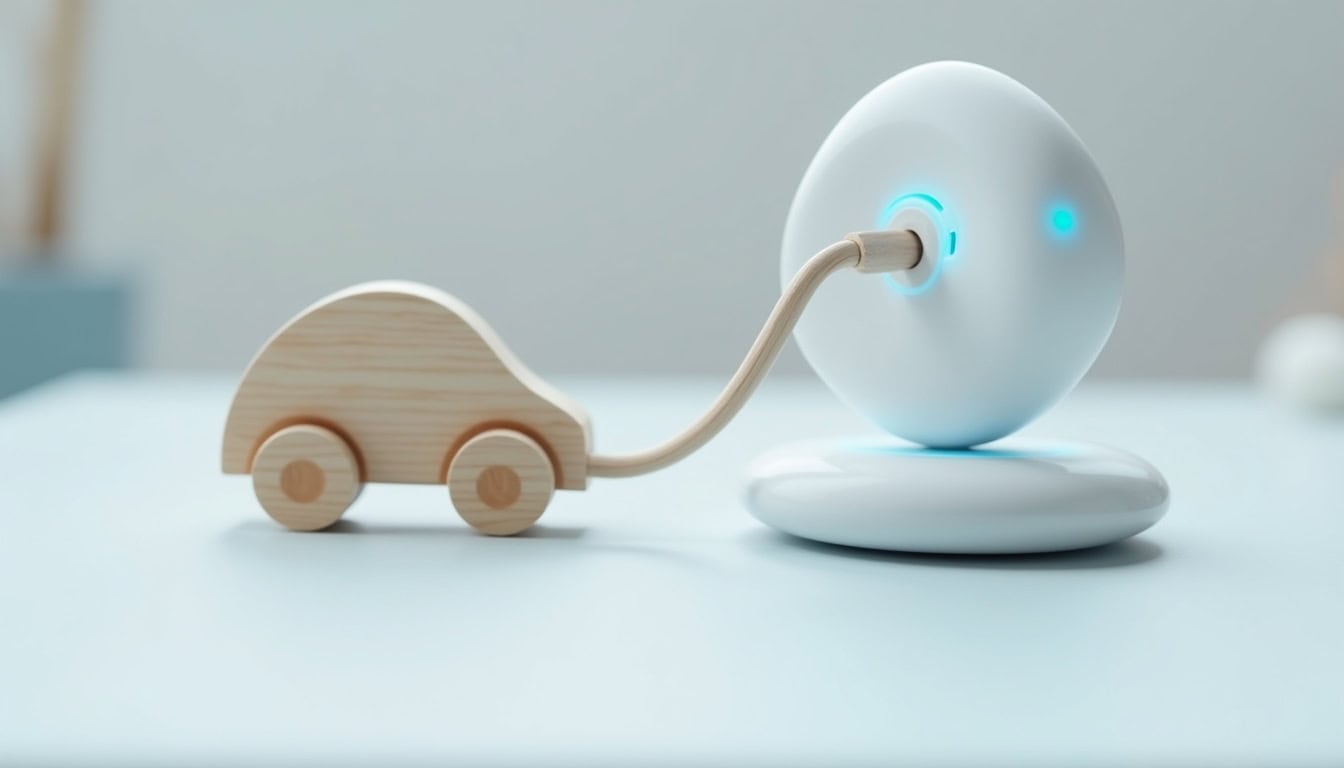 Borne de recharge connectée en fonctionnement à Biard, affichant les données de consommation sur une application mobile