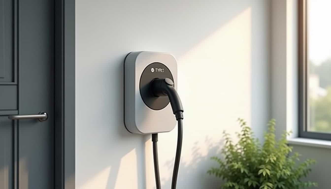 Borne de recharge électrique avec prise de type 2 (Mennekes)