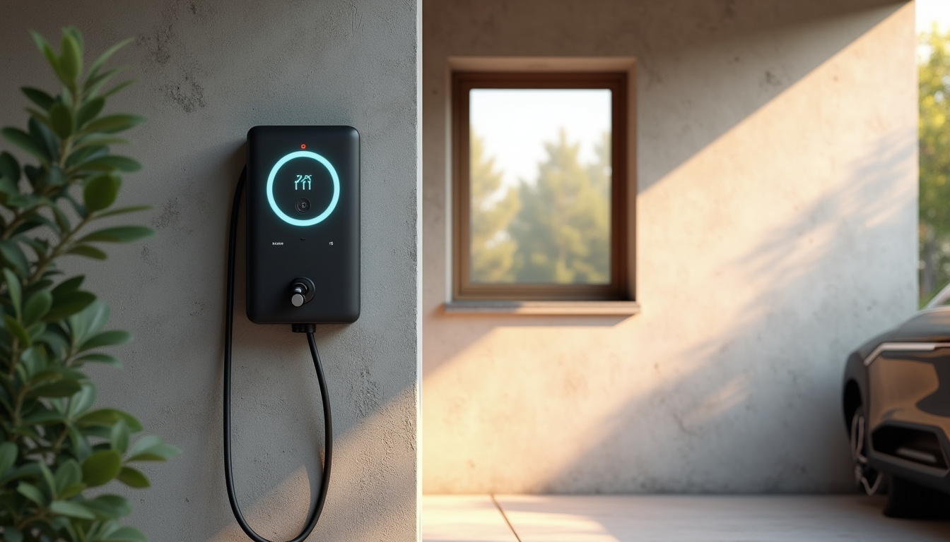 Borne de recharge électrique installée dans un garage à Alzonne