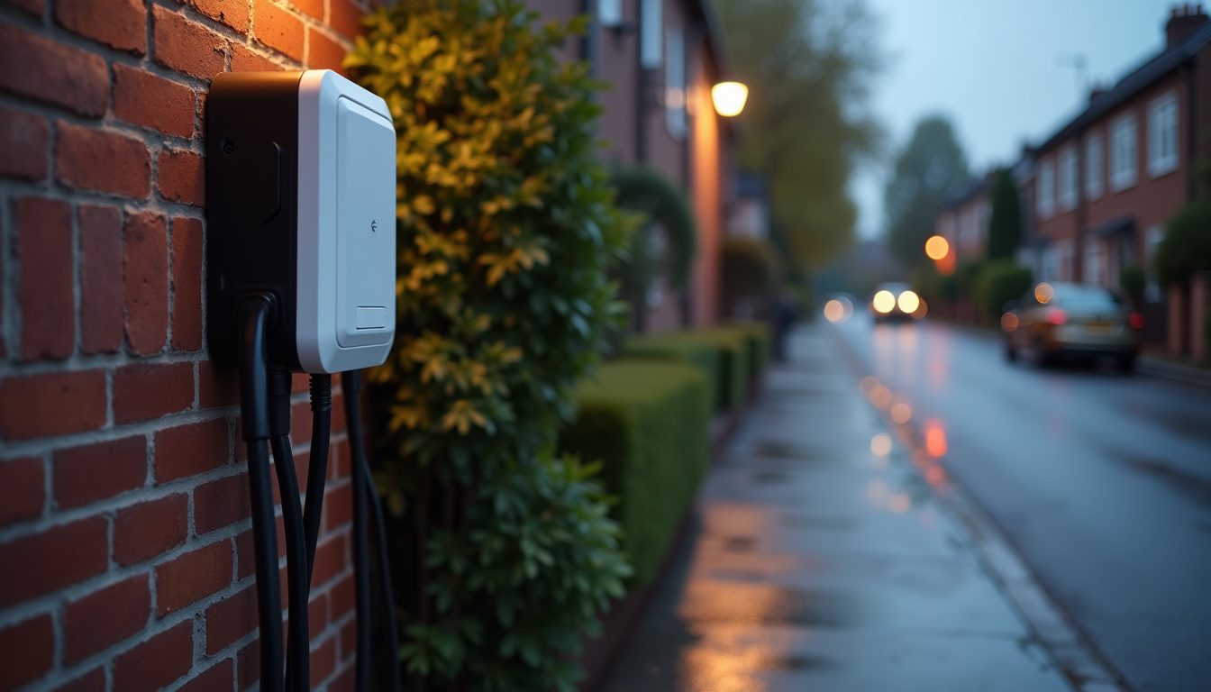 Borne de recharge électrique située 18 rue de la République à Fontenay-le-Marmion