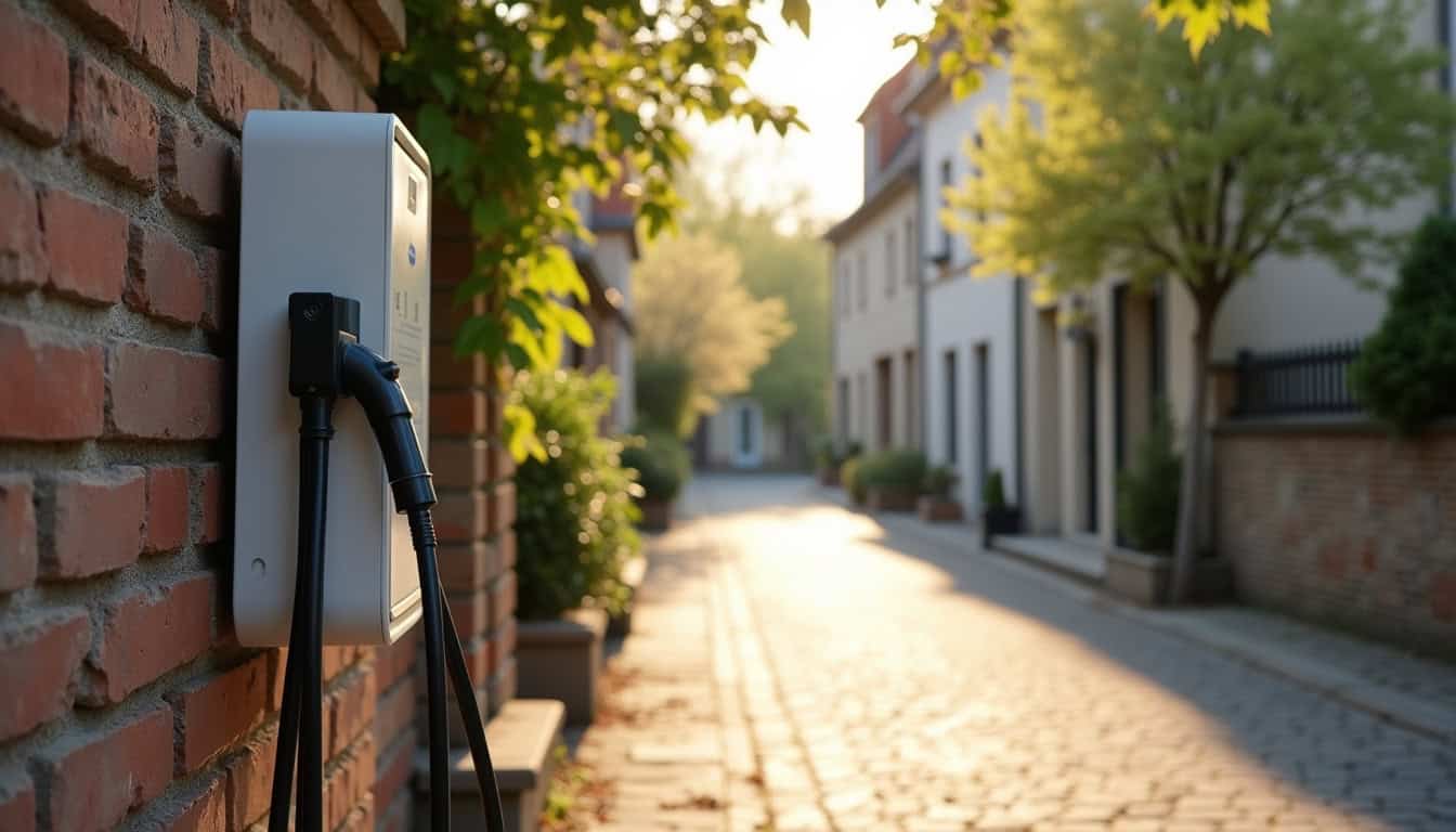 Borne de recharge électrique située rue d'Hesdin à Auchy-lès-Hesdin