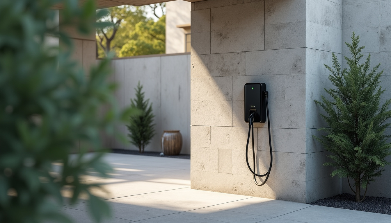 Borne de recharge installée dans un garage privé à Brioux-sur-Boutonne