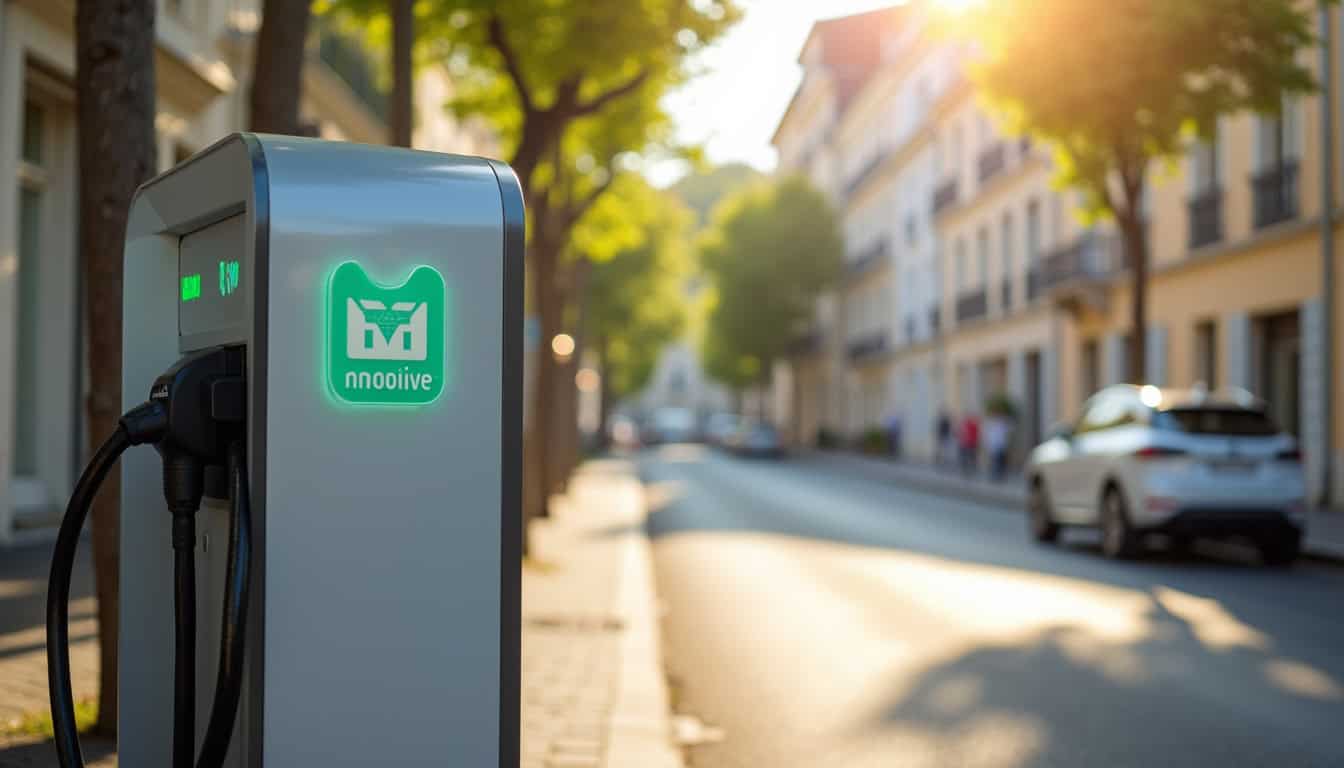 Borne de recharge Mobive située à l'adresse 26 Avenue de Saint-Jean-d'Angély à Saint-Hilaire-de-Villefranche