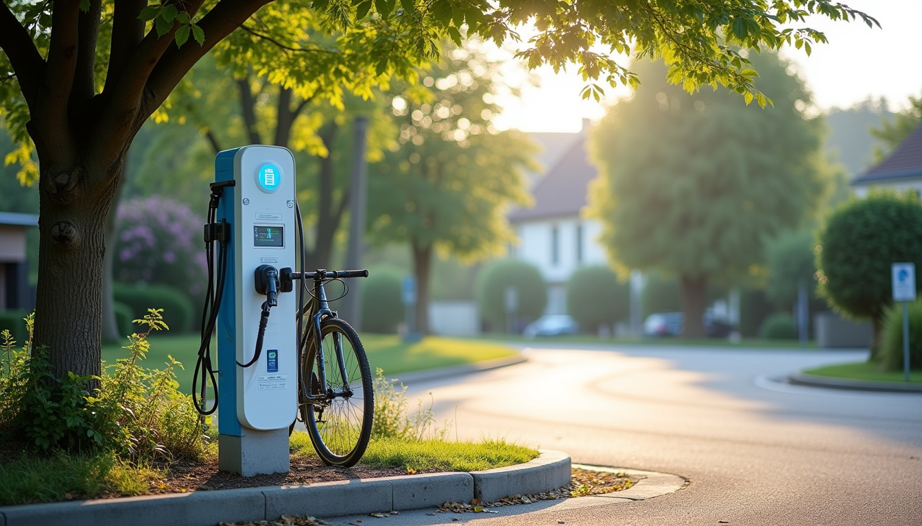 Borne de recharge publique Izivia en extérieur à Charny Orée de Puisaye