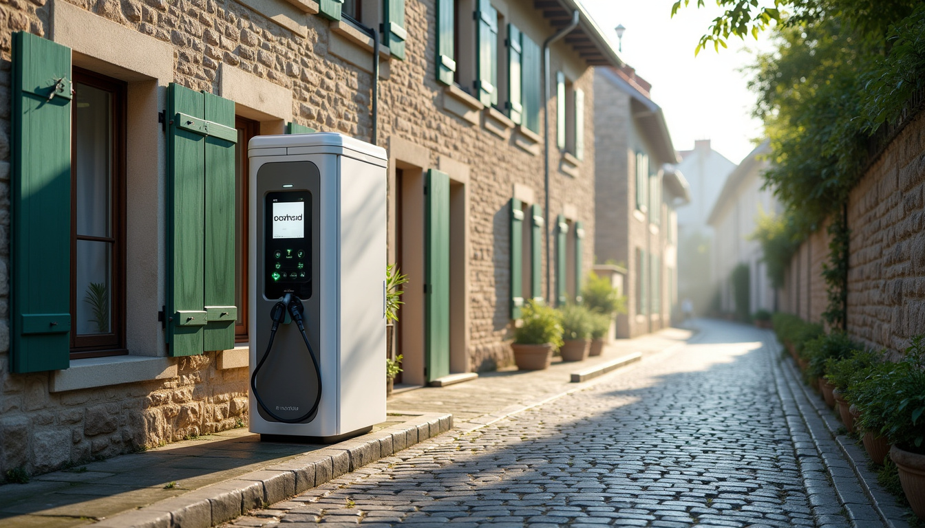 Borne de recharge publique Modulo installée rue de Saint-Dizier à Sermaize-les-Bains
